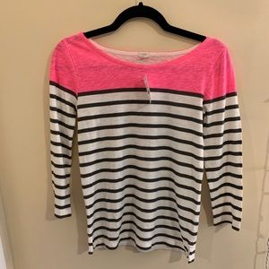 NWT JCREW 3/4 striped shirt